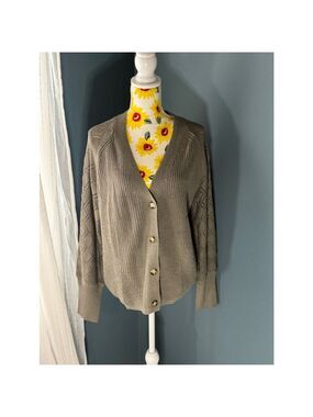 Women's Traleubie Cardigan Sweater XL Gray
